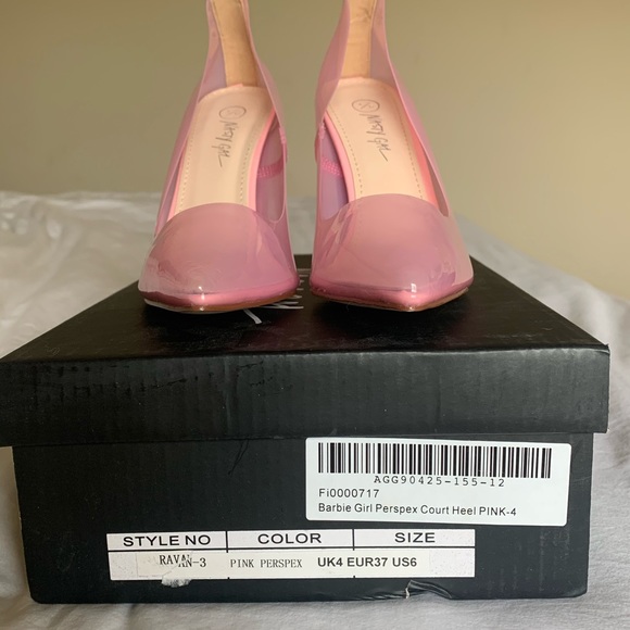 Nasty Gal SOLD OUT Barbie Girl Clear Court Heel - Picture 6 of 8